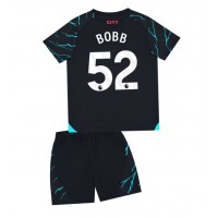 Dětský fotbalový dres Manchester City Oscar Bobb #52 2023-24 Třetí Krátký Rukáv (+ trenýrky)